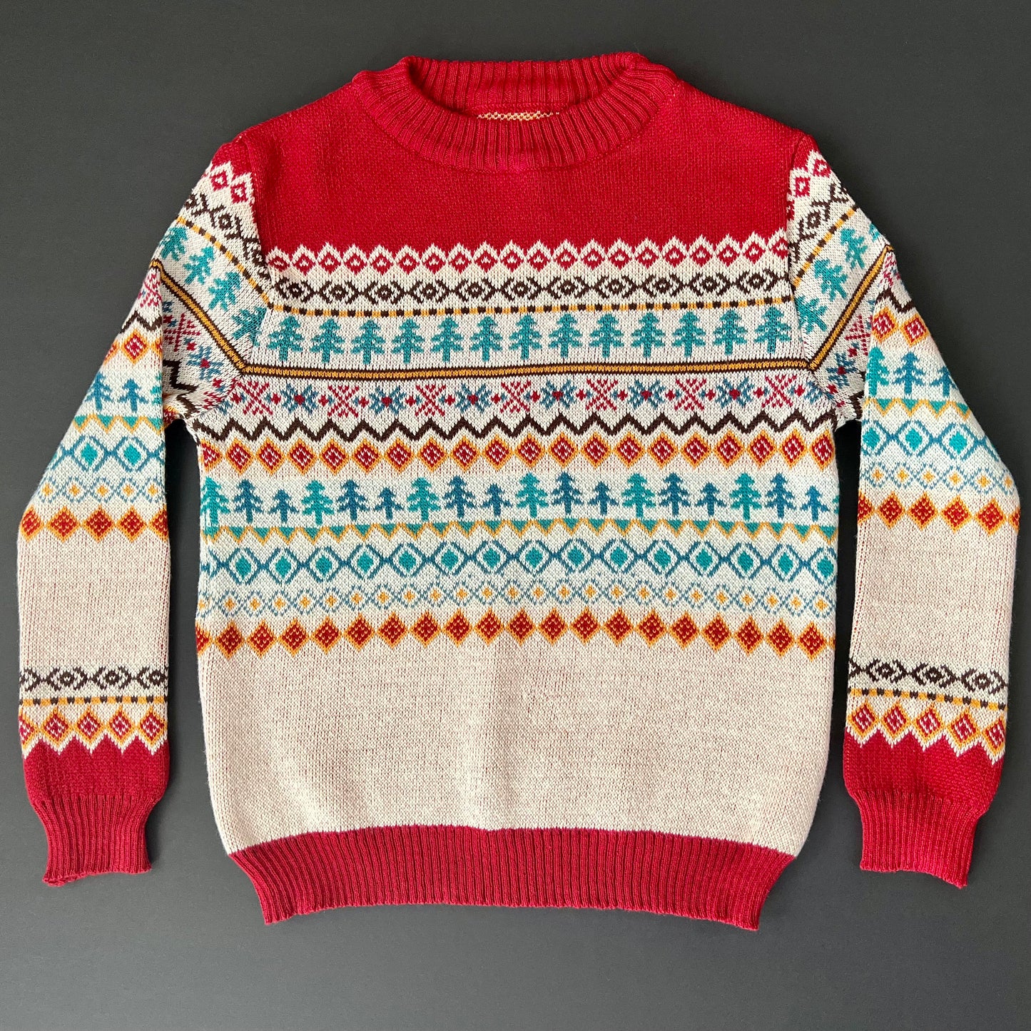 Long Sleeve 100% Cotton Traditional Christmas Jumper